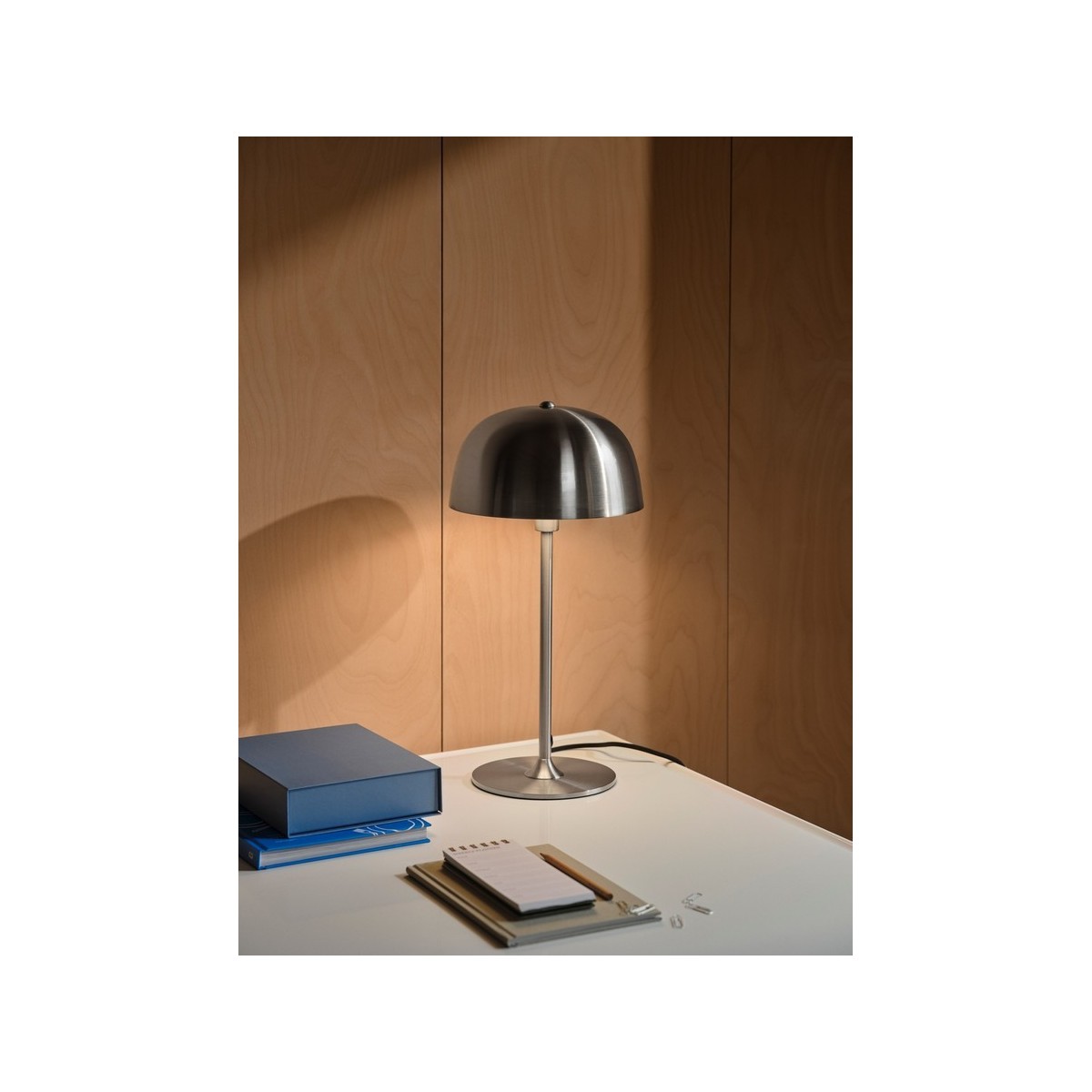 Lampe à poser CERA Métal Acier brossé E14 - NORDLUX 2010225033 