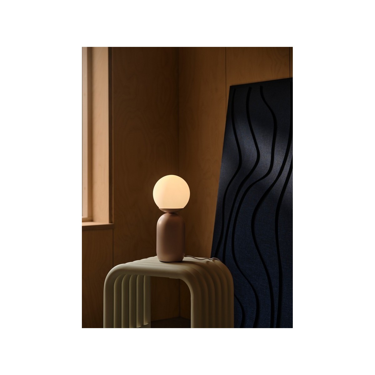 Lampe à poser NOTTI Métal Rose poudré E14 - NORDLUX 2011035057 
