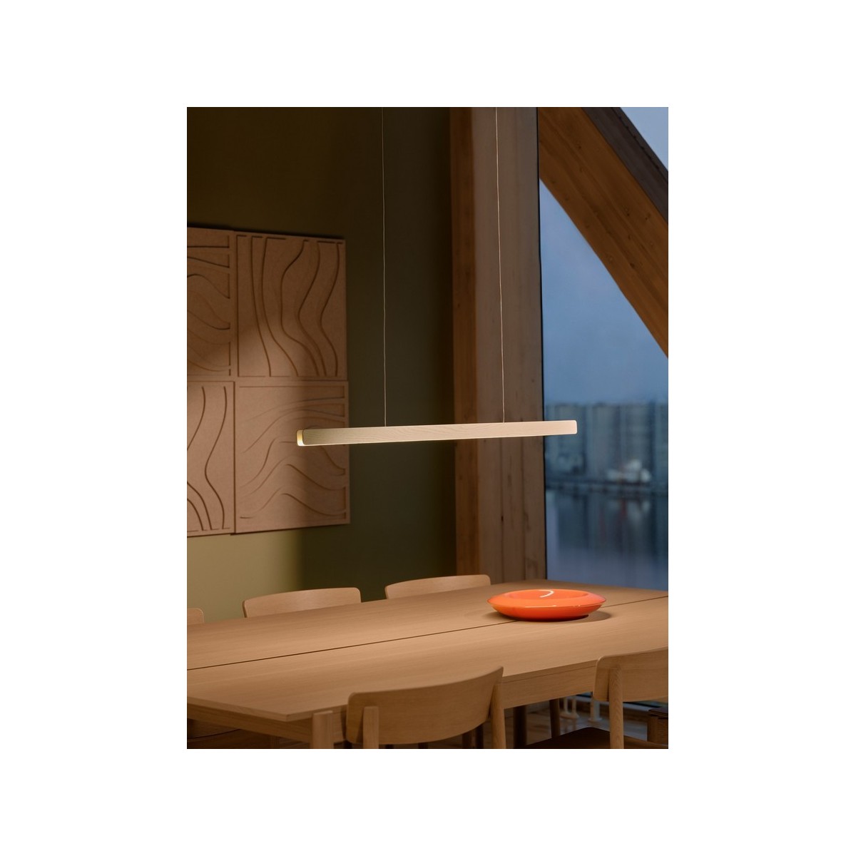 Suspension ILGAS Bois Blanc LED Intégré - NORDLUX 2412053001 
