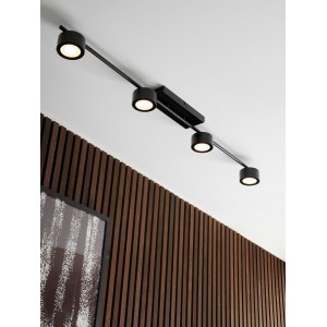 Spoterie CLYDE X4 V2 Métal Noir LED Module Inclus - NORDLUX 2512760103 