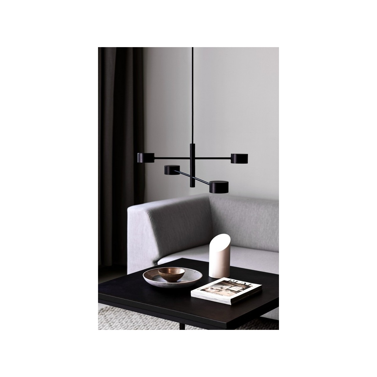 Suspension CLYDE V2 Métal Noir LED Module Inclus - NORDLUX 2512773003 