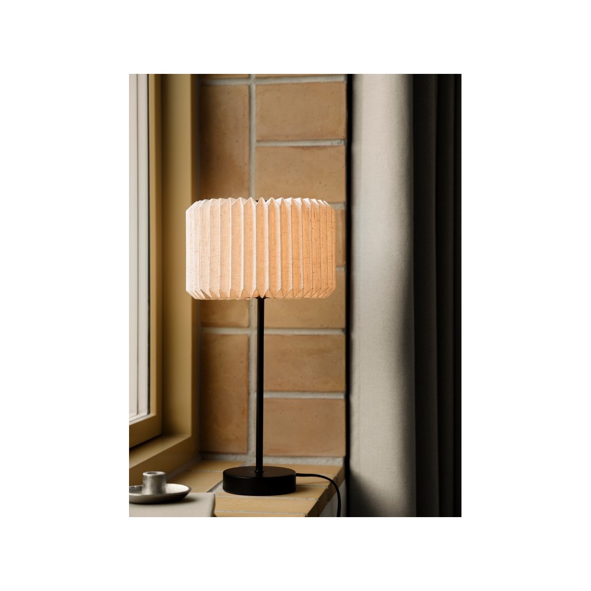 Lampe à poser VIVIENNE Textile Noir E27 - NORDLUX 2612265003 