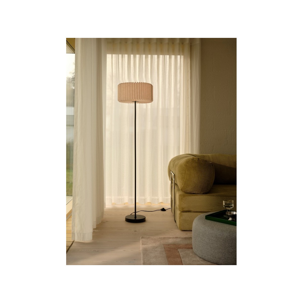 Lampadaire VIVIENNE Textile Noir E27 - NORDLUX 2612284003 