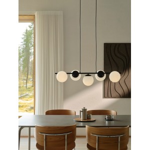 Suspension LILLY 5 spot Métal Noir E14 - NORDLUX 2612623003 