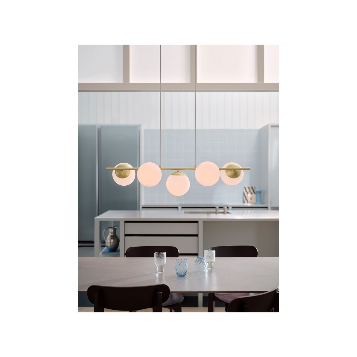 Suspension LILLY 5 spot Métal Laiton E14 - NORDLUX 2612623035 
