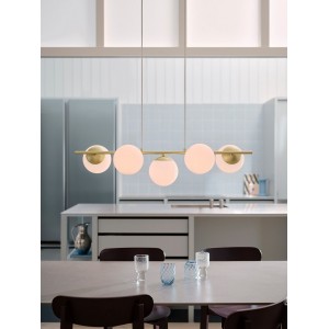 Suspension LILLY 5 spot Métal Laiton E14 - NORDLUX 2612623035 