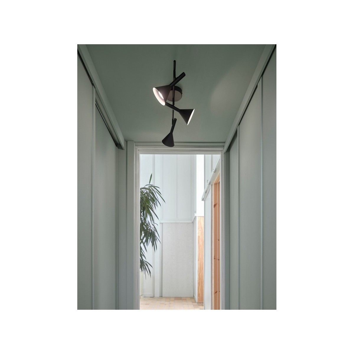 Plafonnier KELVIS 3 spot Métal Noir GU10 - NORDLUX 2612706003 
