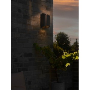 Applique murale double NICO 22 Round Maxi Métal Noir GU10 - NORDLUX 2618191003 