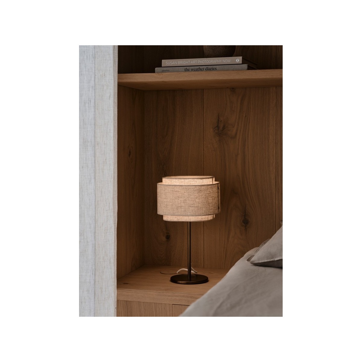 Lampe à poser TAKAI Textile Beige E27 - DESIGN FOR THE PEOPLE 2620015018 