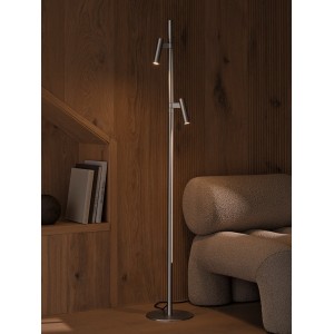 Lampadaire Makoto Aluminium Chrome satiné G9 - DESIGN FOR THE PEOPLE 2620094033 