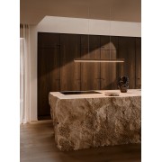 Suspension Akeno Bois Marron LED Intégré - DESIGN FOR THE PEOPLE 2620113014 