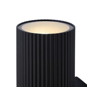 Applique murale double KYKLOP Ripple Maxi Métal Noir E27 - NORDLUX 2618231003 