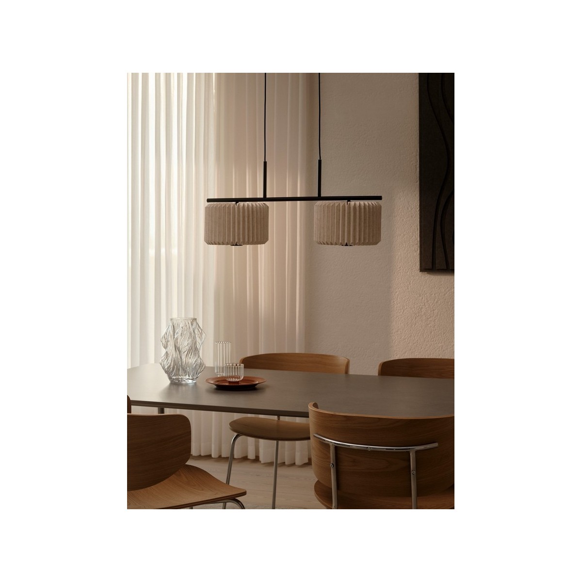 Suspension VIVIENNE Dual Textile Noir E27 - NORDLUX 2612243003 