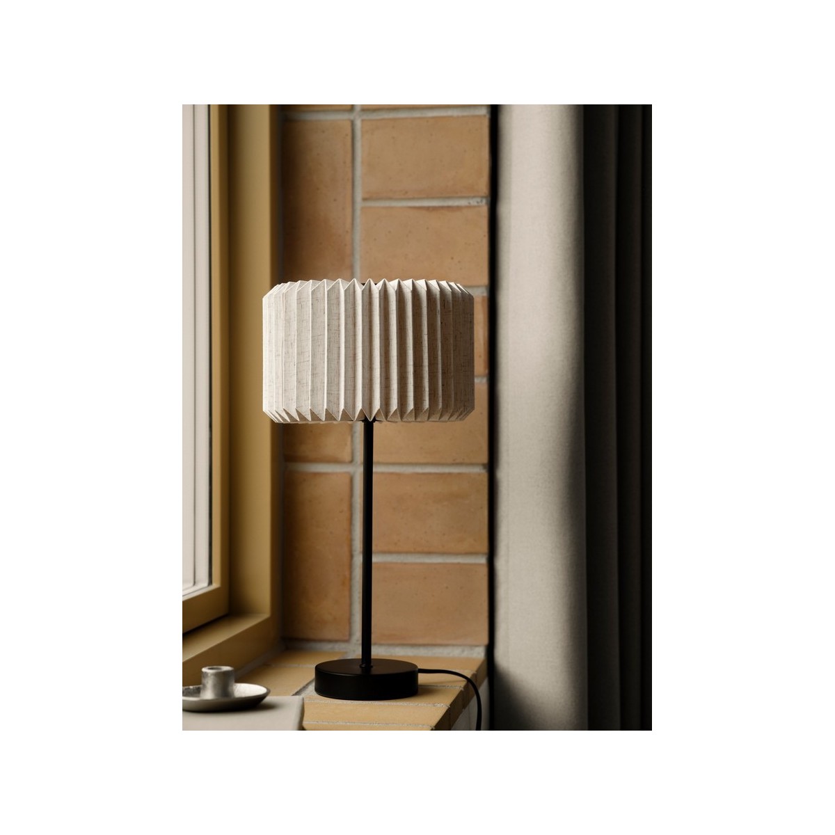 Lampe à poser VIVIENNE Textile Noir E27 - NORDLUX 2612265003 