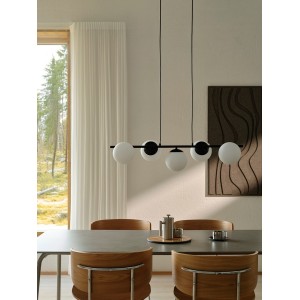 Suspension LILLY 5 spot Métal Noir E14 - NORDLUX 2612623003 
