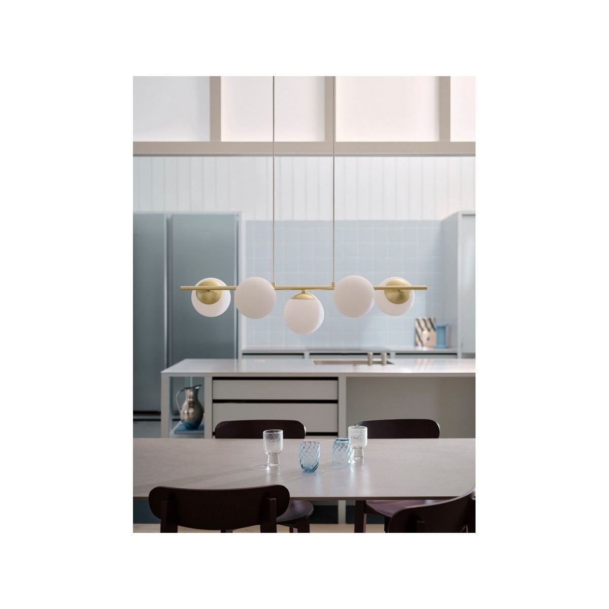 Suspension LILLY 5 spot Métal Laiton E14 - NORDLUX 2612623035 