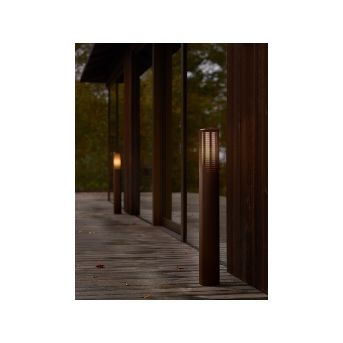 Potelet Sidara 95 Aluminium Seaside marron metallise E27 - NORDLUX 2618468218 