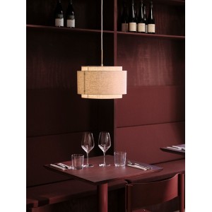 Suspension TAKAI 30 Textile Beige E27 - DESIGN FOR THE PEOPLE 2620003018 