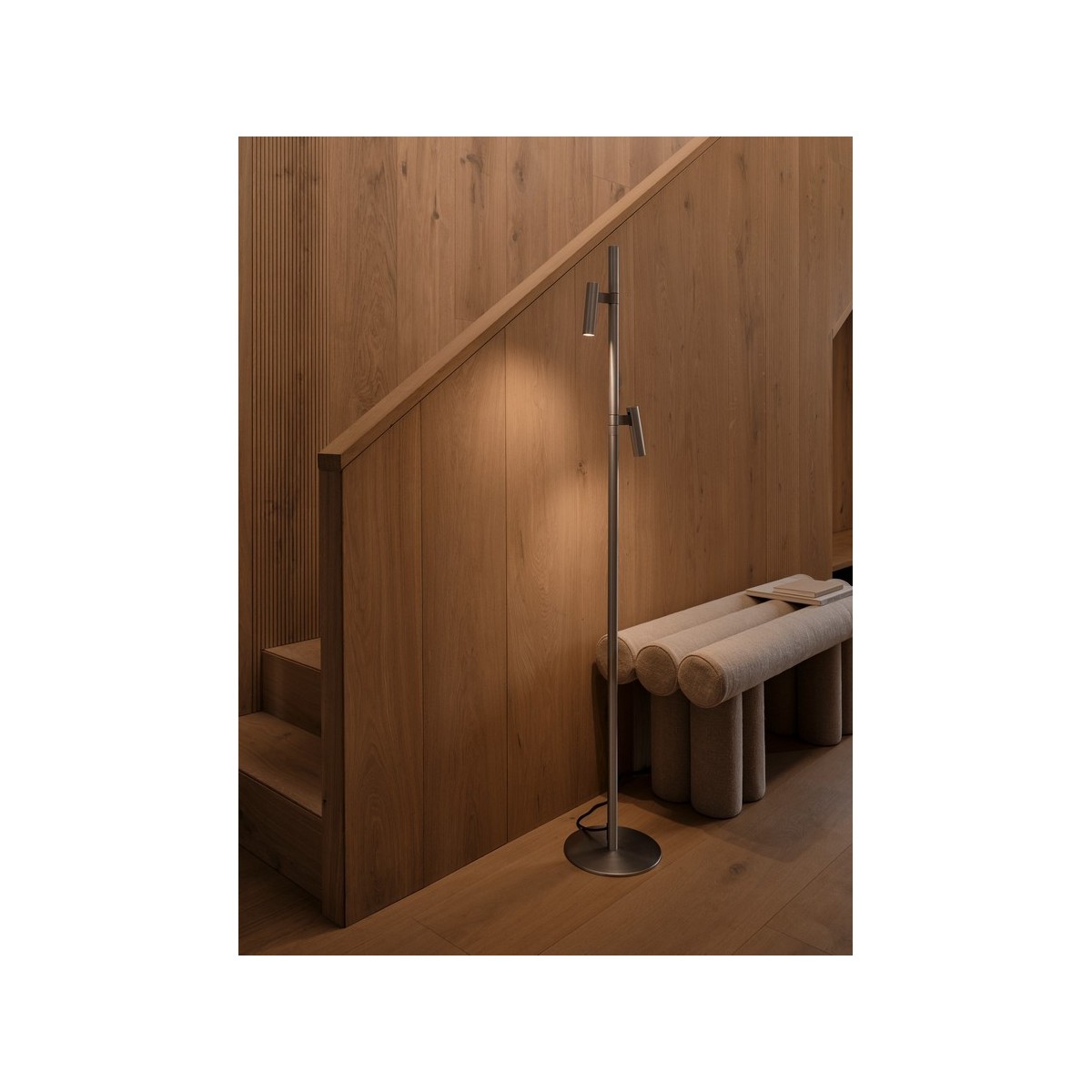 Lampadaire Makoto Aluminium Chrome satiné G9 - DESIGN FOR THE PEOPLE 2620094033 