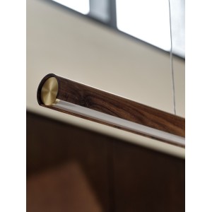 Suspension Akeno Bois Marron LED Intégré - DESIGN FOR THE PEOPLE 2620113014 
