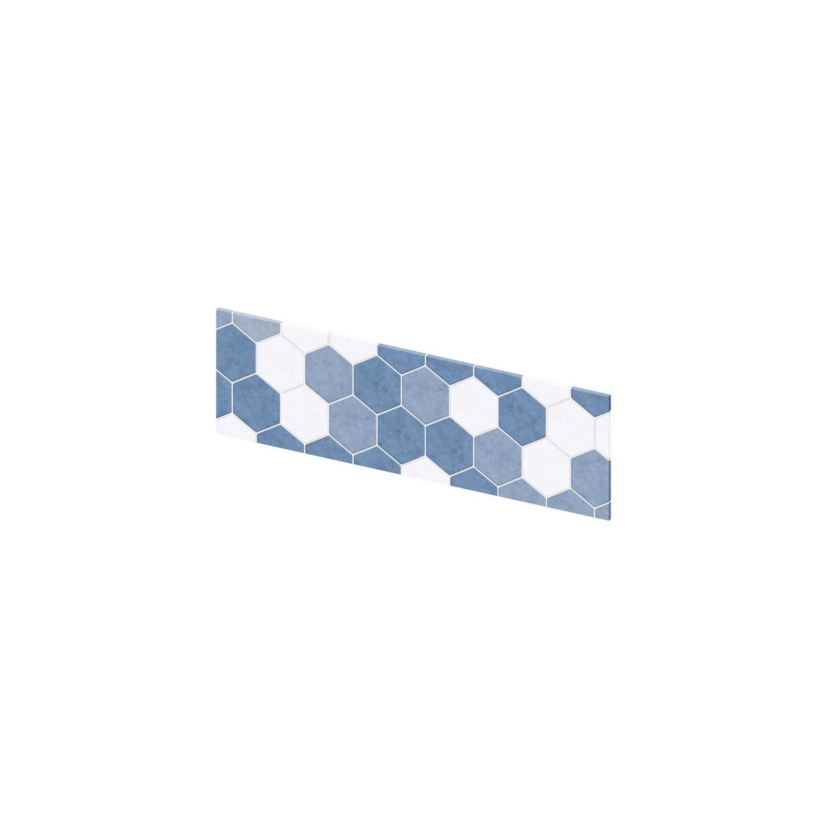 Crédence murale Kinewall Crédence 3 mm 101x30 tomette camaïeu bleu - KINEDO CM00210 