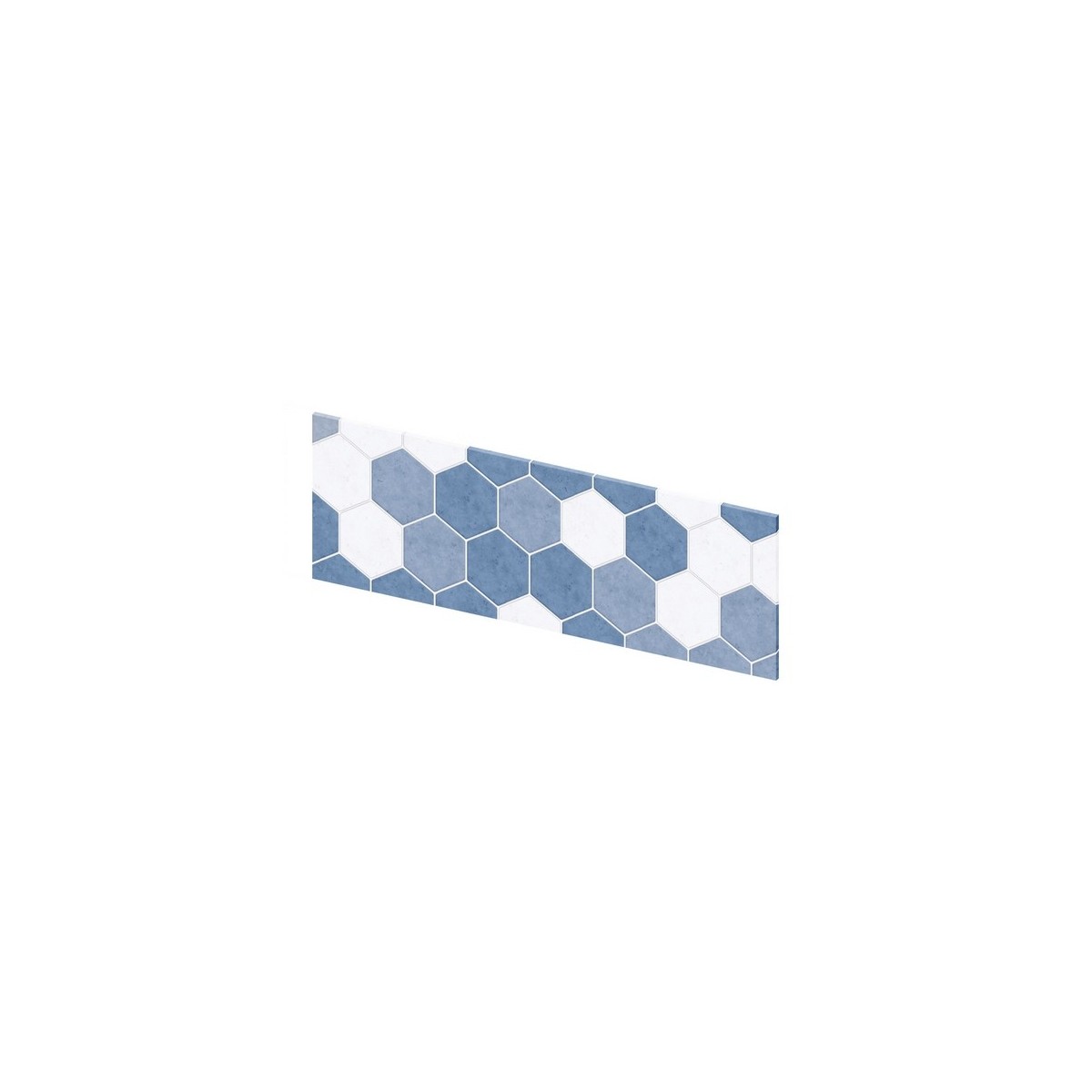 Crédence murale Kinewall Crédence 3 mm 91x30 tomette camaïeu bleu - KINEDO CM0029 