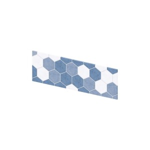 Crédence murale Kinewall Crédence 3 mm 91x30 tomette camaïeu bleu - KINEDO CM0029 