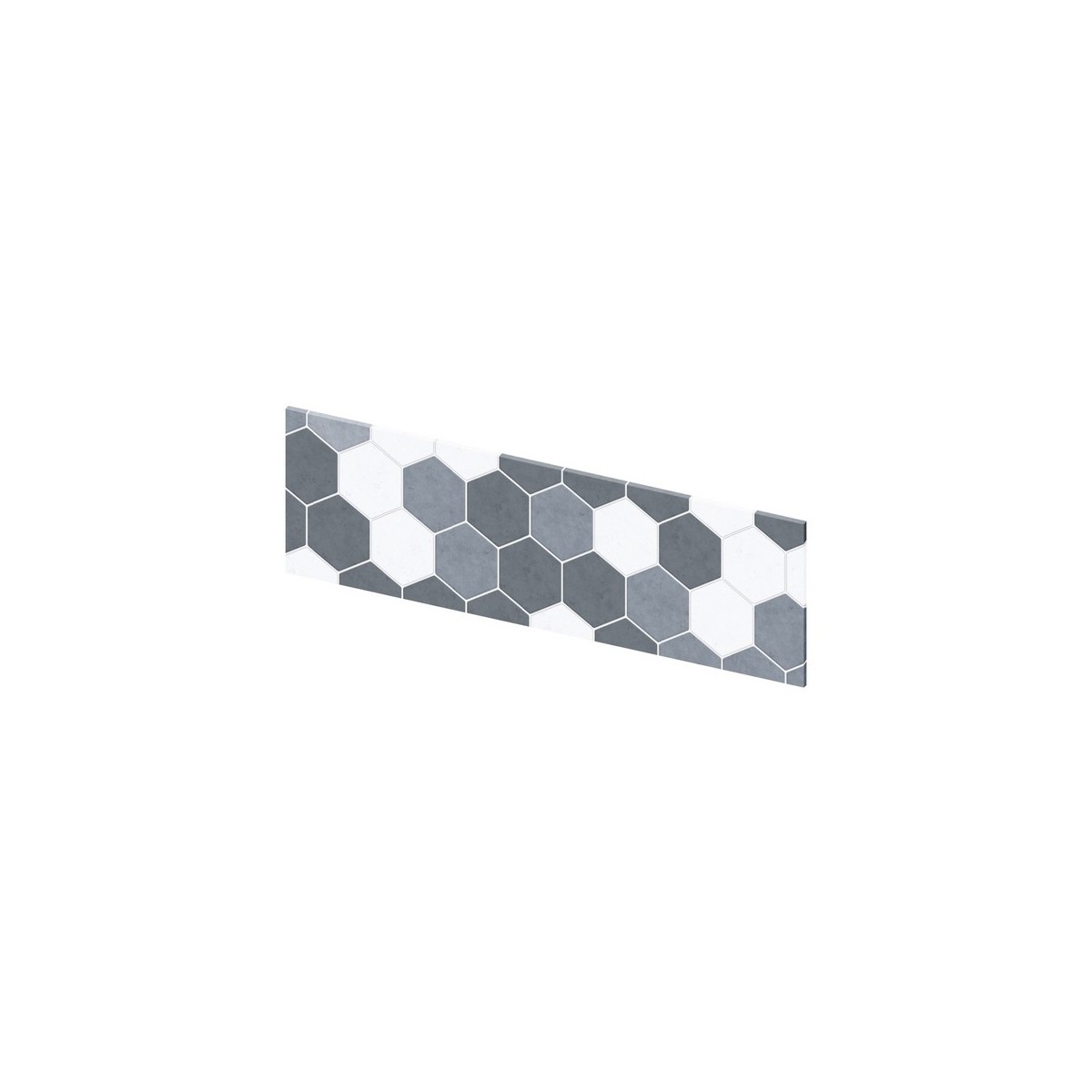 Crédence murale Kinewall Crédence 3 mm 101x30 tomette camaïeu gris - KINEDO CM00310 