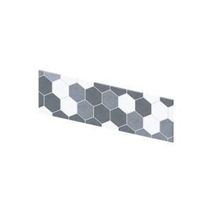 Crédence murale Kinewall Crédence 3 mm 101x30 tomette camaïeu gris - KINEDO CM00310 