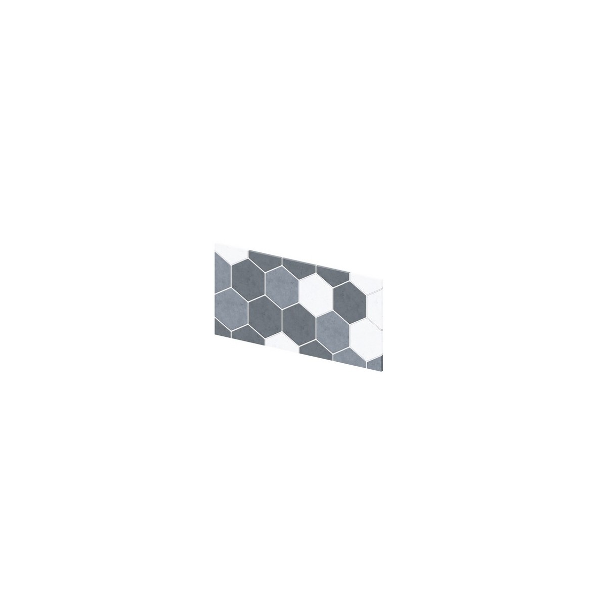Crédence murale Kinewall Crédence 3 mm 61x30 tomette camaïeu gris - KINEDO CM0036 