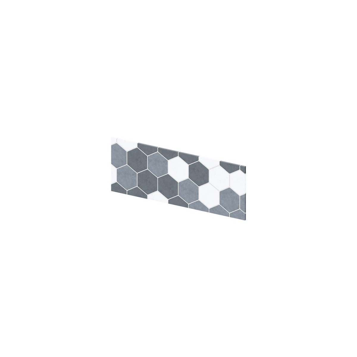 Crédence murale Kinewall Crédence 3 mm 81x30 tomette camaïeu gris - KINEDO CM0038 