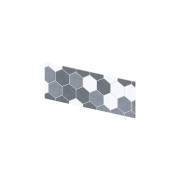 Crédence murale Kinewall Crédence 3 mm 81x30 tomette camaïeu gris - KINEDO CM0038 