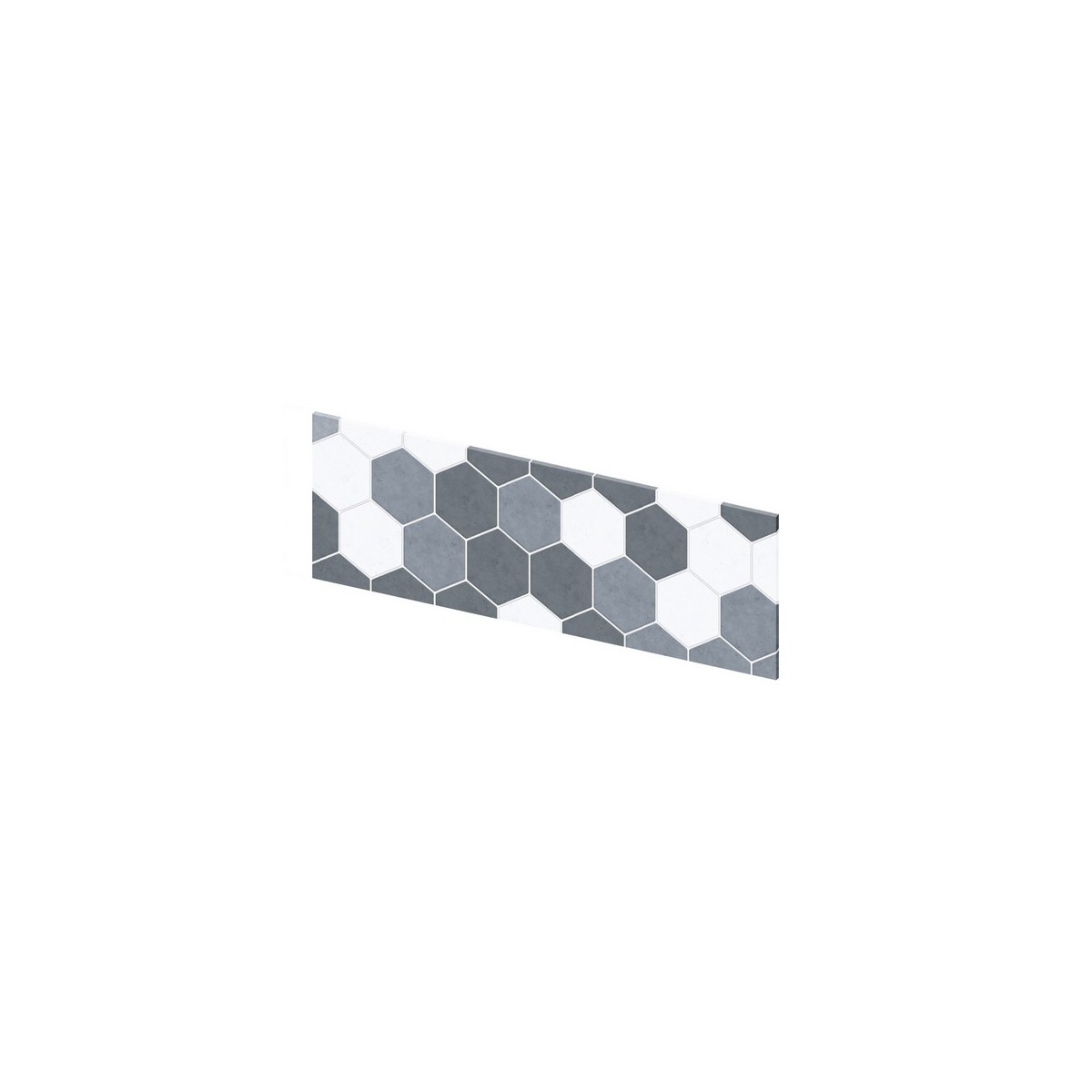 Crédence murale Kinewall Crédence 3 mm 91x30 tomette camaïeu gris - KINEDO CM0039 