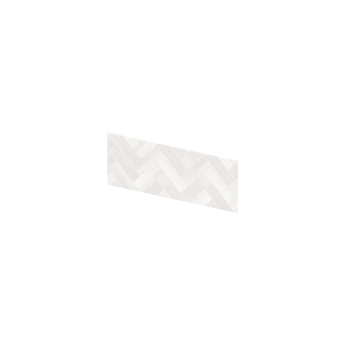 Crédence murale Kinewall Crédence 3 mm 81x30 zellige blanc chevrons - KINEDO CM0988 