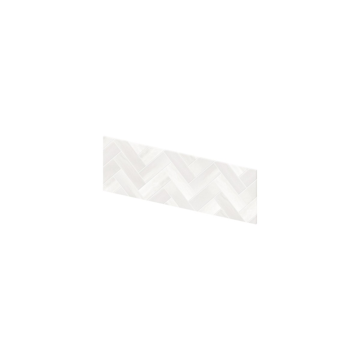 Crédence murale Kinewall Crédence 3 mm 91x30 zellige blanc chevrons - KINEDO CM0989 
