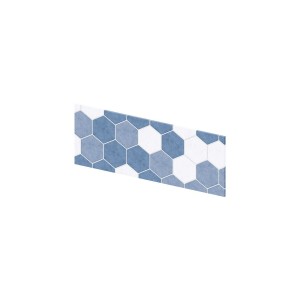 Crédence murale Kinewall Crédence 3 mm 81x30 tomette camaïeu bleu - KINEDO CM0028 
