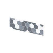 Crédence murale Kinewall Crédence 3 mm 101x30 tomette camaïeu gris - KINEDO CM00310 