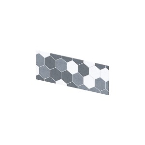Crédence murale Kinewall Crédence 3 mm 81x30 tomette camaïeu gris - KINEDO CM0038 