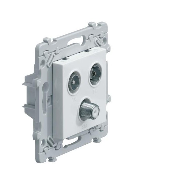 Ess. TV+FM+SAT directe 2entrée HAGER WE257