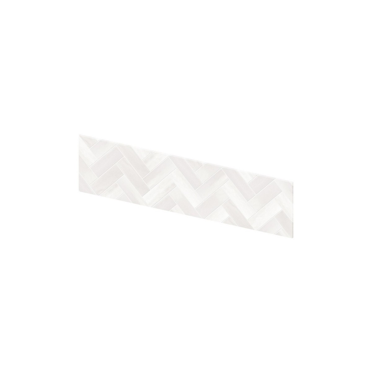 Crédence murale Kinewall Crédence 3 mm 121x30 zellige blanc chevrons - KINEDO CM09812 