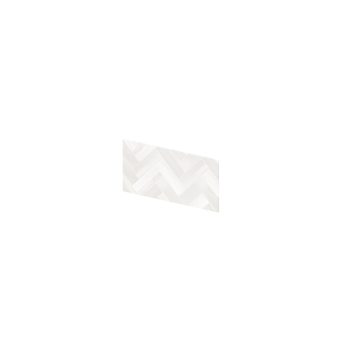 Crédence murale Kinewall Crédence 3 mm 61x30 zellige blanc chevrons - KINEDO CM0986 