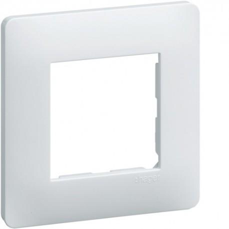 Essensya Plaque 1 poste Blanc HAGER WE401