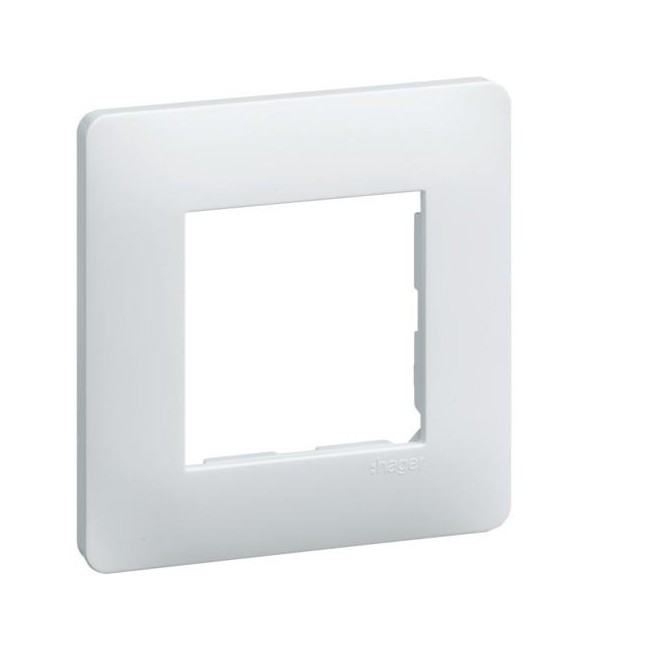 Essensya Plaque 1 poste Blanc HAGER WE401