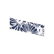 Crédence murale Kinewall Crédence 3 mm 101x30 faïence tissé bleu marine rosace - KINEDO CM12110 
