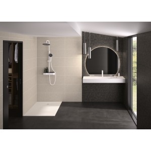 Colonne Aquanova thermostatique finition blanc mat - KINEDO CD366 