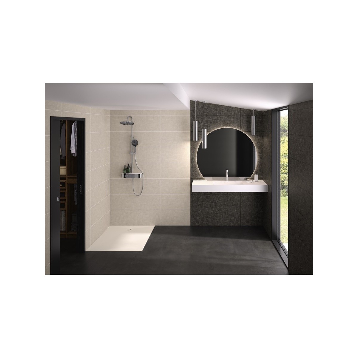 Colonne Aquanova thermostatique finition chromée - KINEDO CD367 
