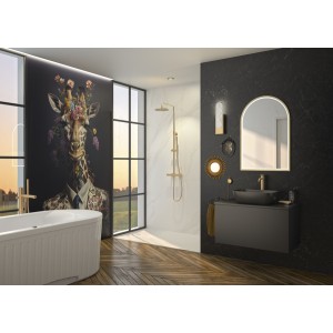 Colonne Aquadiva thermostatique finition or brossé - KINEDO CD368 