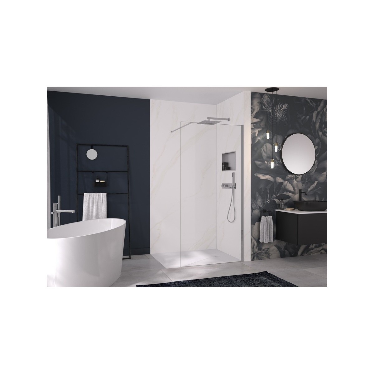 Integra Premium 100X250 décor marbre mordoré profilé blanc - KINEDO IN1-113-B-R2-NIZ 