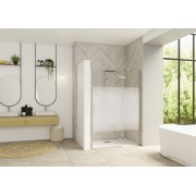 Paroi Smart Design P Charnières sans seuil 140 chromé cosmos droite - KINEDO PA1416CCOED 