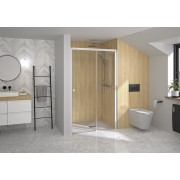 Paroi Supra C ss 100 blanc transparent droite - KINEDO PA2220BTND 
